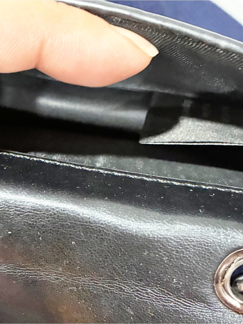Kurt Geiger Black Quilted Leather MICRO KENSINGTON BAG Silver Chain Strap - Picture 4 of 6